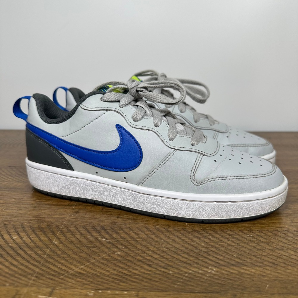 Nike Court Borough Low 2 Youth 6Y GS Grey Blue Sneakers Casual Basketball Shoes